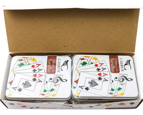 Baralho Duplo Revestdo Em Plástico Completo Para Truco Poker Buraco 21 Jogo  de Cartas