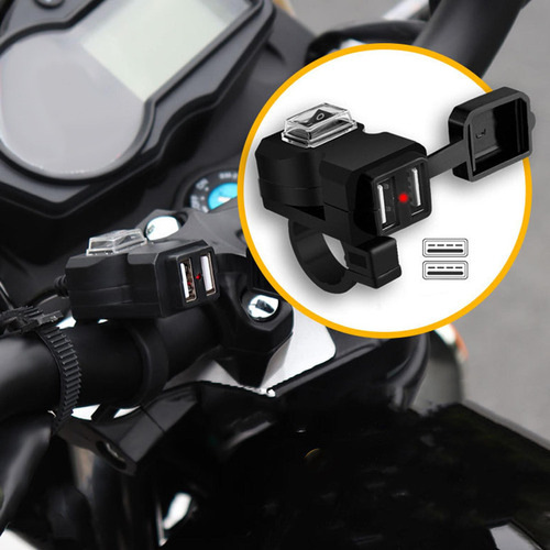 Nuevo Carregador De Celular Para Motocicleta, Porta Usb