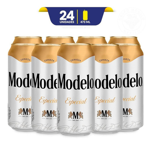 Cerveza Clara Modelo Especial 24 Latas De 473ml C/u | MercadoLibre