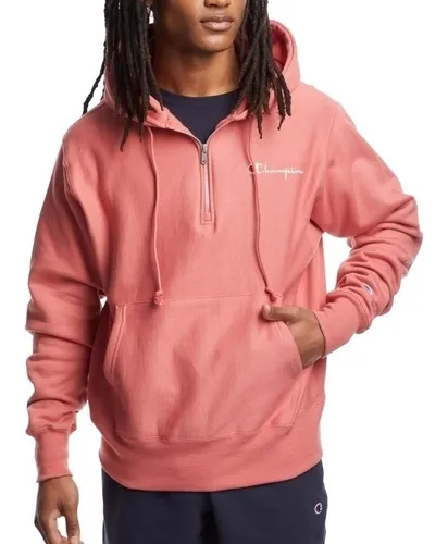 Pink reverse weave champion hoodie deals