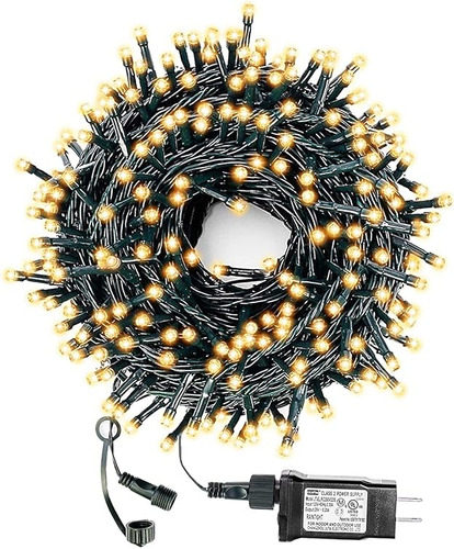 Cadena De Luces De Navidad De 105 Pies 300 Led Enchufe Expan