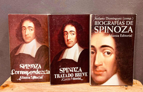 Paquete Por Tres Libros De Spinoza.comp.de Atilano Domínguez