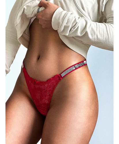 Tanga Sexy Para Mujer Bragas De Algodón Con Espalda En T A