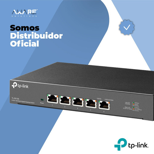 Switch De Escritorio Tp-link 5 Puertos 10g Gigabit Sx105