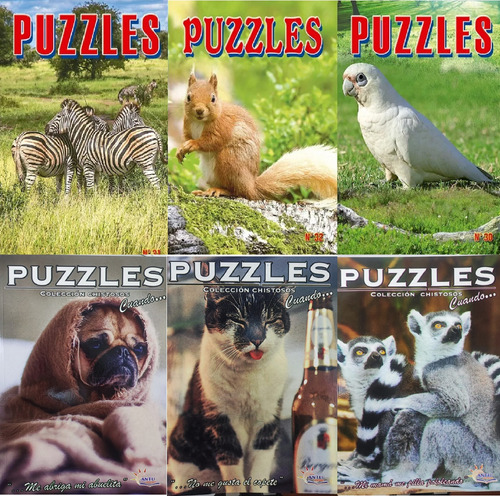 Puzzles De Letras Pack 6 Revistas