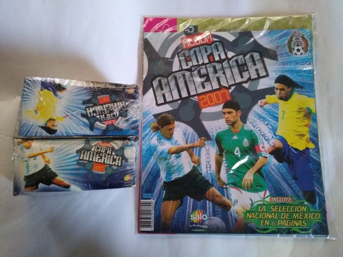 5 Album Vacío Salo Copa América 07 + 2 Cajas De 50 Sobres