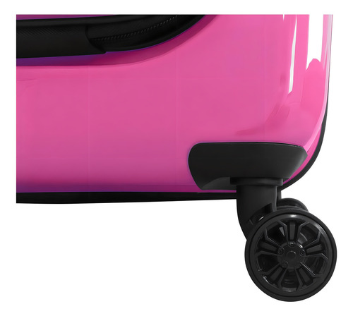 Maleta Rígida 24'' Skypeak Pearl Color Rosa Con Candado Tsa