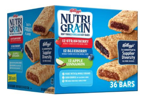 Barras Nutri Grain Y Fruta X36