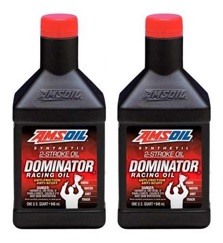 Aceite Amsoil 2t Dominator Full Sintetico Pack 2u.