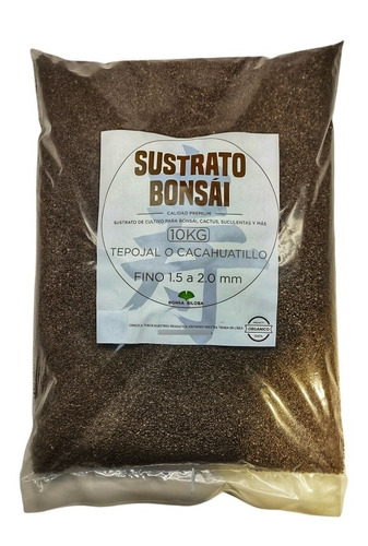 Sustrato Tepojal Fino 1.5 A 2.5 Mm Para Bonsai, Cactus 10kg