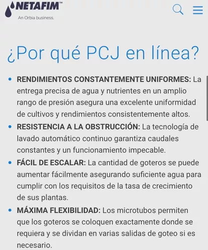 Goteros para riego autocompensantes PC 4 l/h. Netafim. 100 uds.