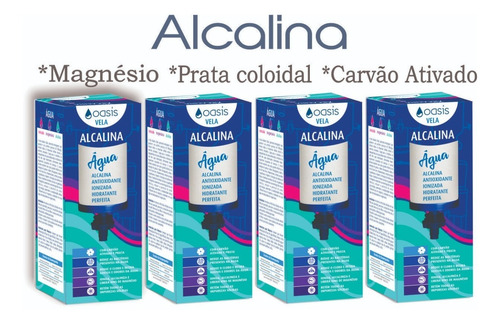 4 Velas Refil Para Filtro Água Alcalina Ionizada C/ Magnésio