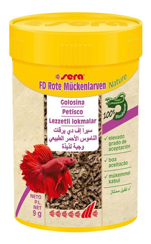 Alimento Larvas Rojas De Mosquito Sera Fd Rote  100 Ml
