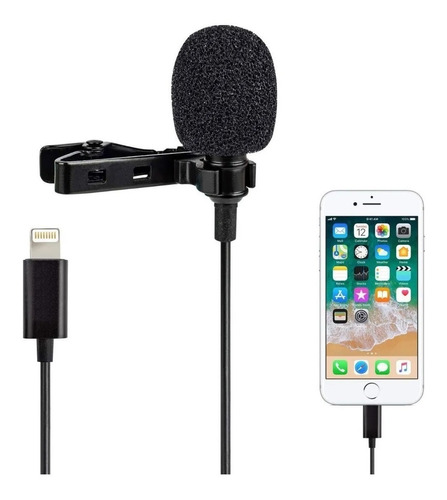 Micrófono De Solapa Lavalier Lightning Para iPhone, iPad