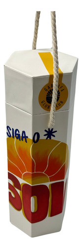 Garrafa Farm Glub Glub Siga O Sol 500 Ml Cor Branco