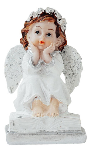 Figura De Niña Ángel De Estilo Europeo, Obra De Arte Vintage