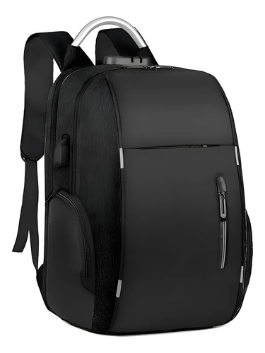 Mochila Escolar Antirrobo De Gran Capacidad Con Cargador Usb 30l