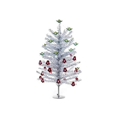 Árbol De Navidad Miniatura De 18 Pulgadas Borlas Plate...