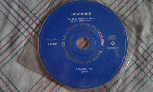 Chayanne - Salome Cd Simple Promo (1998) 