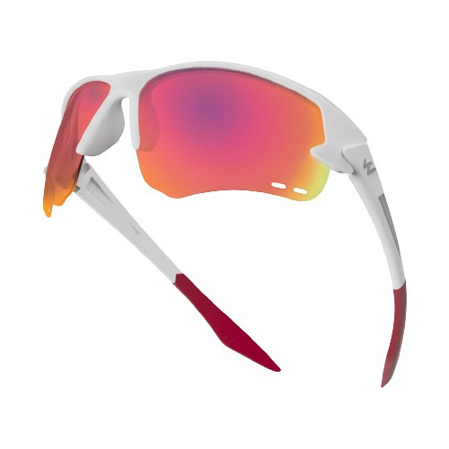 Anteojos Sol Weis Way Point White Running Ciclismo C/ Lentes