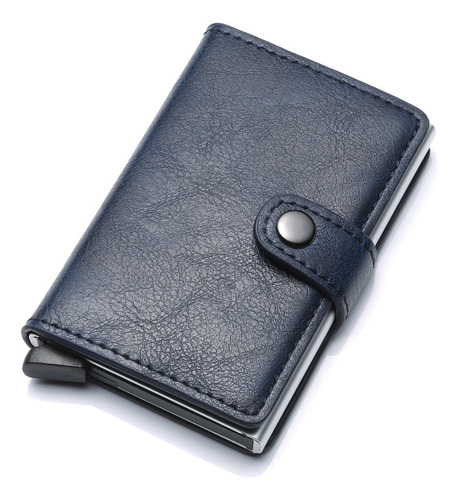 Cartera Tarjetero De Piel, Elegante, Compacta Y Muy Útil.