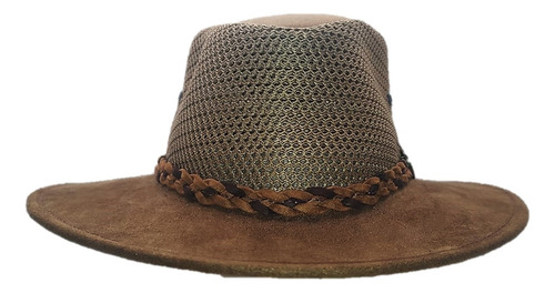 Sombrero De Malla Ligero Y Transpirable Con Trenza, Unisex