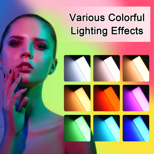 - Varita De Luz Led Portátil Andoer D3 Con Tubo De Luz Rgb