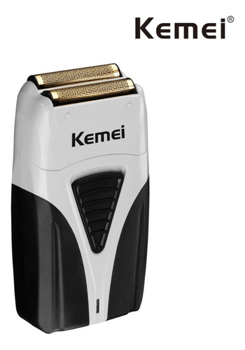 Maquina Afeitadora Shaver Kemei Km-3383 Recargable Lithium Color Gris