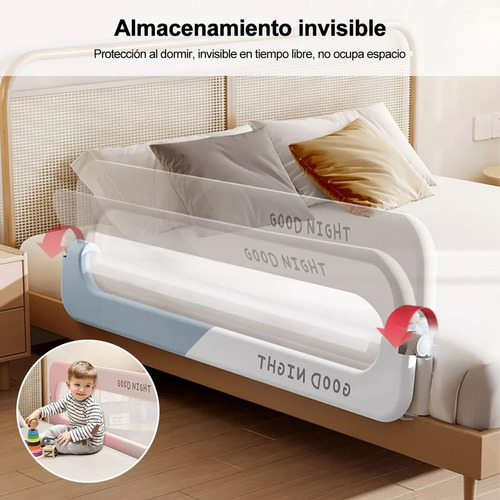 Baranda Cama Seguridad Bebe Abatible Ajustable