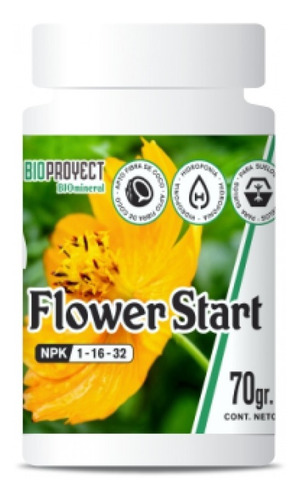 Imagen 1 de 5 de Fertilizante Floración Flower Start 70g Bioproyect Cultivo