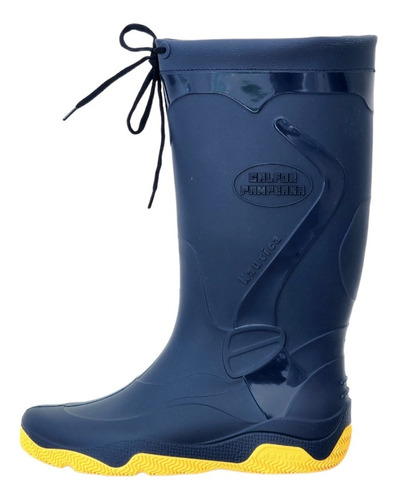 Bota De Lluvia Calfor Marine Con Cuello