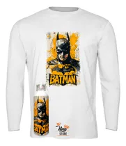 Comprar Polera Manga Larga + Botella, Batman, Dc Comics, Comics, Dtf