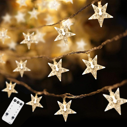 Guirnalda Luz Estrella 59 Pie 100 Led Enchufabl Temporizador