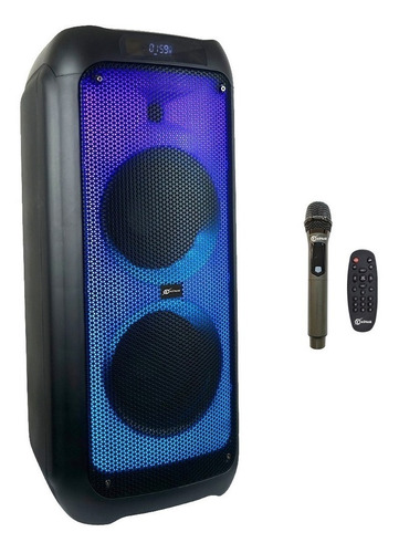 Parlante Party 30w Bluetooth Karaoke Led Rgb Xinua