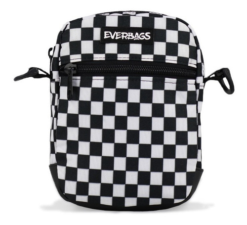 Imagem 5 de 7 de Shoulder Bag Bolsa Necessaire Pochete Everbags Xadrez Estilo