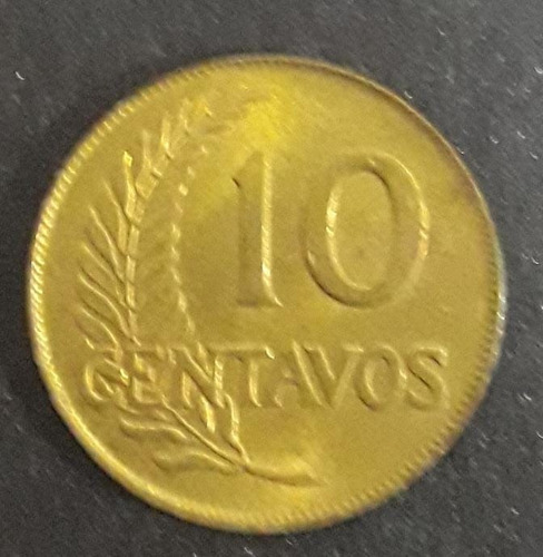 Moeda 10 Centavos Ano 1946 Peru