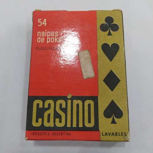 Antiguo Mazo De Naipes De Póker Casino Ind Argentina