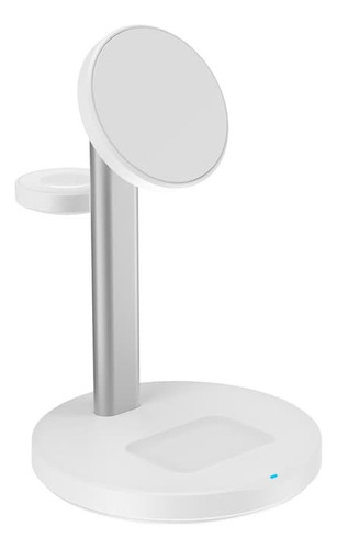Cargador Iphone Apple Watch Airpods 3 En 1 Wireless Inpro Blanco