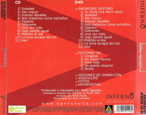 Cd Destino (kannon (3)) Estándar