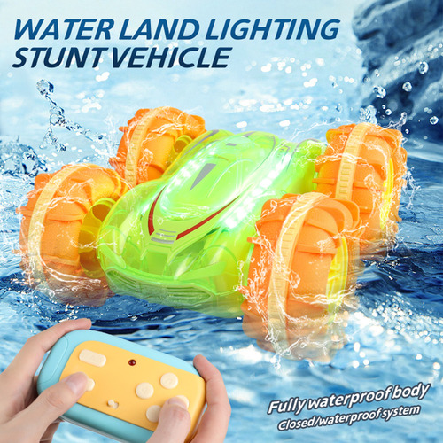 Coche De Control Remoto, Coche De Acrobacias Anfibio 4wd De