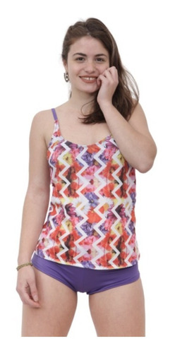 Imagen 1 de 5 de Malla Tankini Talles Grandes Mujer Art 222
