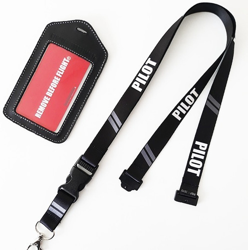 Lanyard Pilot 2 Barras Gris Remove Before Flight ®