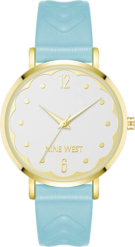 Reloj Mujer Nine West Cristal Mineral 37 Mm Nw/2754gpbl