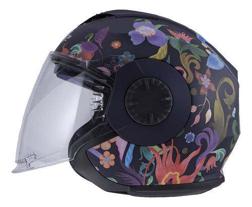 Casco Para Moto Ls2 Helmets Open Face H Talla M Color Negro