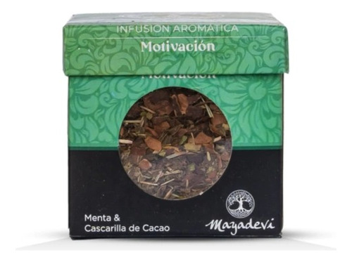 Te Motivación Menta  & Cascarilla De Cacao X 40 Gr- Mayadevi