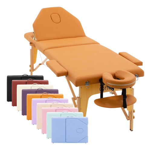 Cama Masaje Onof Portatil Profesional Modelo Ancho Con Funda Color Sundial