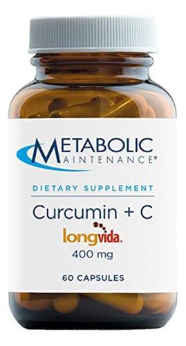 Metabolic Maintenance Curcumin + C 400 Mg 60c By Metabolic M