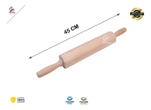 Rodillo Madera 45 Cm Para Panadería Y Repostería