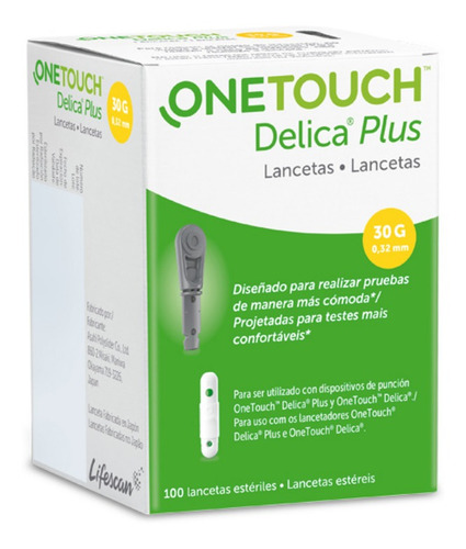 Lanceta One Touch Delica Plus 100 Unidades