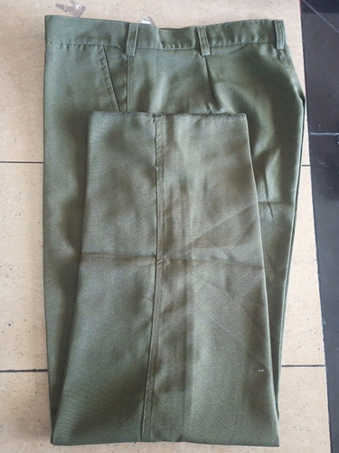 Pantalón Recto Para Guardia De Seguridad Verde Olivo 